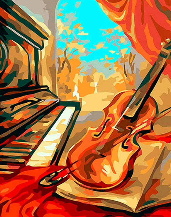 Violin And Piano Diamond Painting Painting Diamond Painting Kits