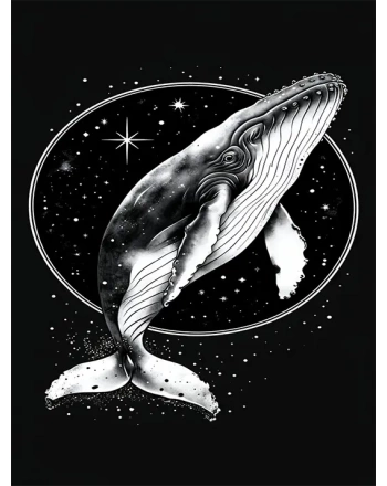 Black and White Whale