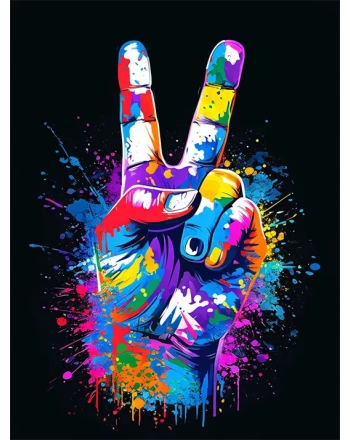 Colorful Peace Sign