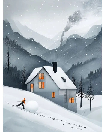Whimsical Winter with Cozy House