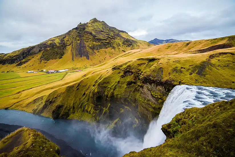 Waterfall in Iceland diamond painting