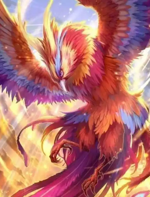 Powerful phoenix diamond painting