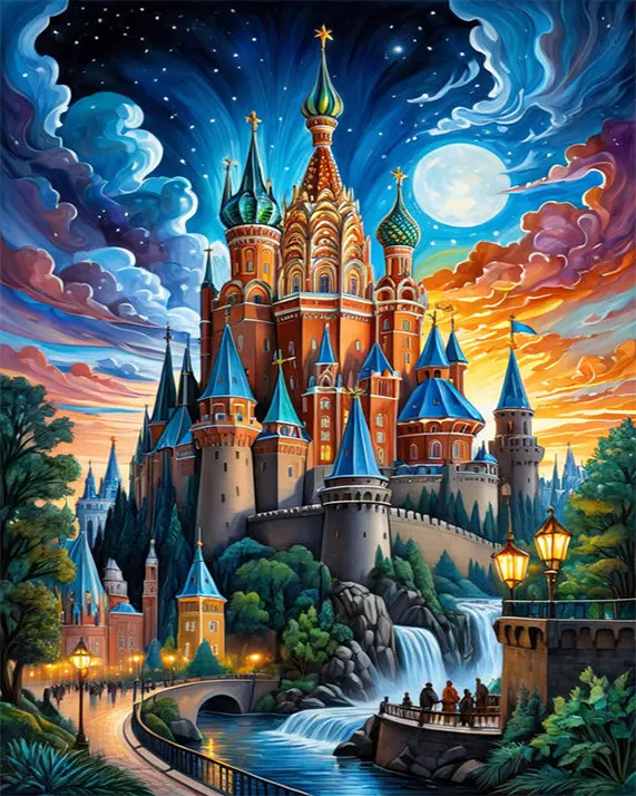 Majestic Castle Painting | Diamond Painting Kits