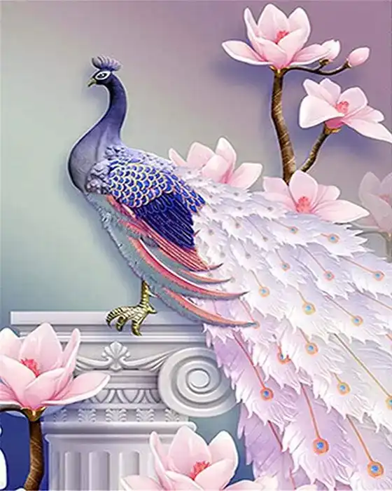 Delicate peacock