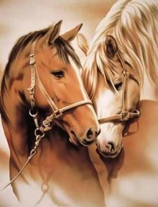 Painting horses diamond painting