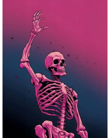Skeleton painting