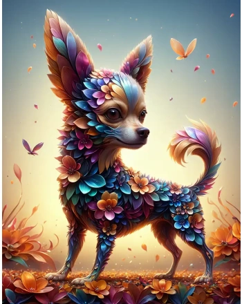 Floral chihuahua