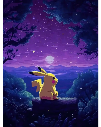 Painting of pikachu