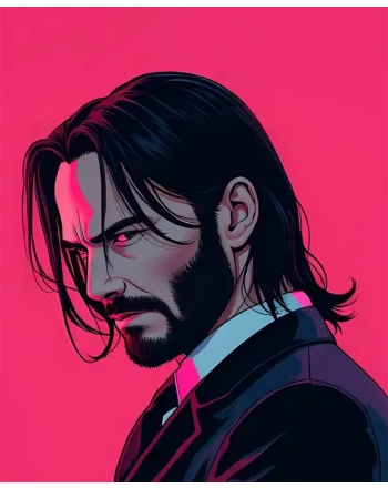 Painting of john wick