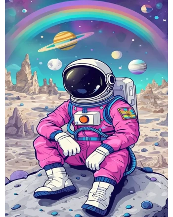 Whimsical astronaut