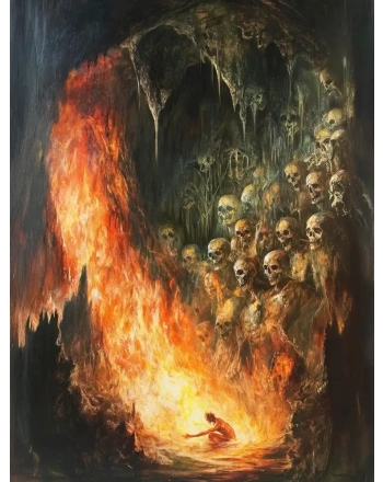 Underground cavern painting