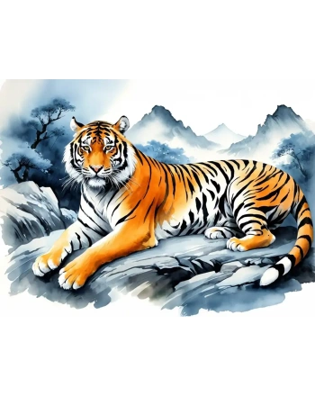 Painting of a tiger