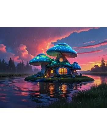 Enchanted mushroom house