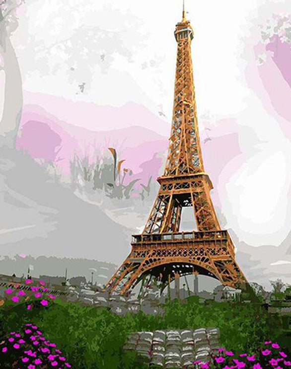 Landscape Eiffel Tower diamond painting