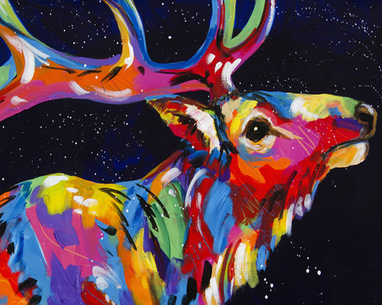 Colorful Reindeer Diamond Painting Painting | Diamond Painting Kits