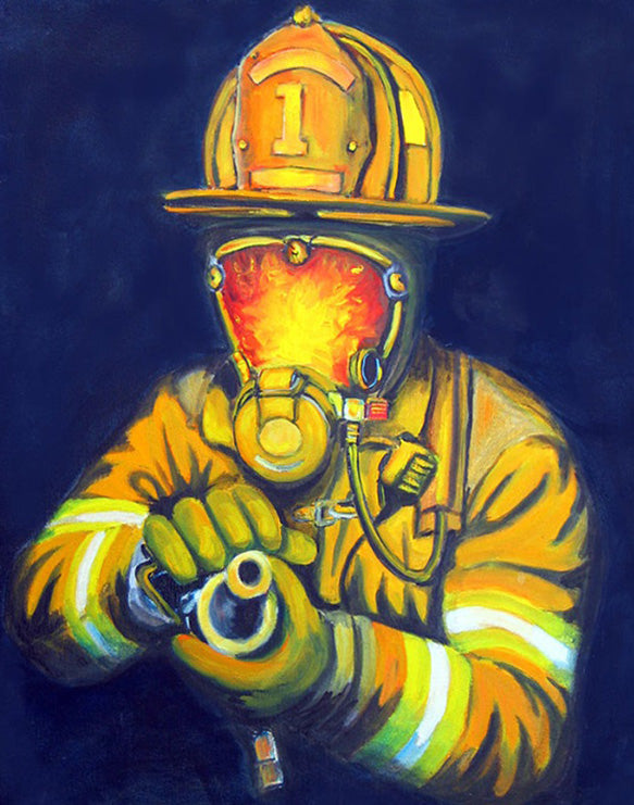 Fireman Firefighter diamond painting