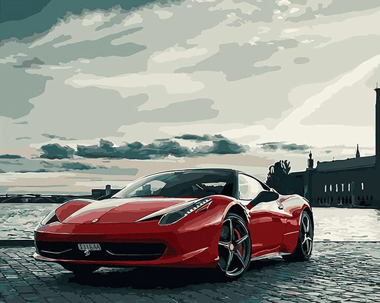 Ferrari Sports Car diamond painting