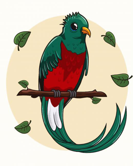 Resplendent quetzal art diamond painting