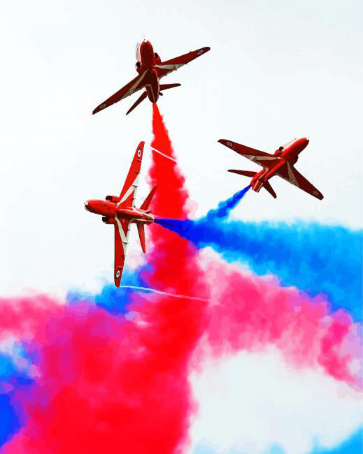 Festival of flight red arrows diamond painting