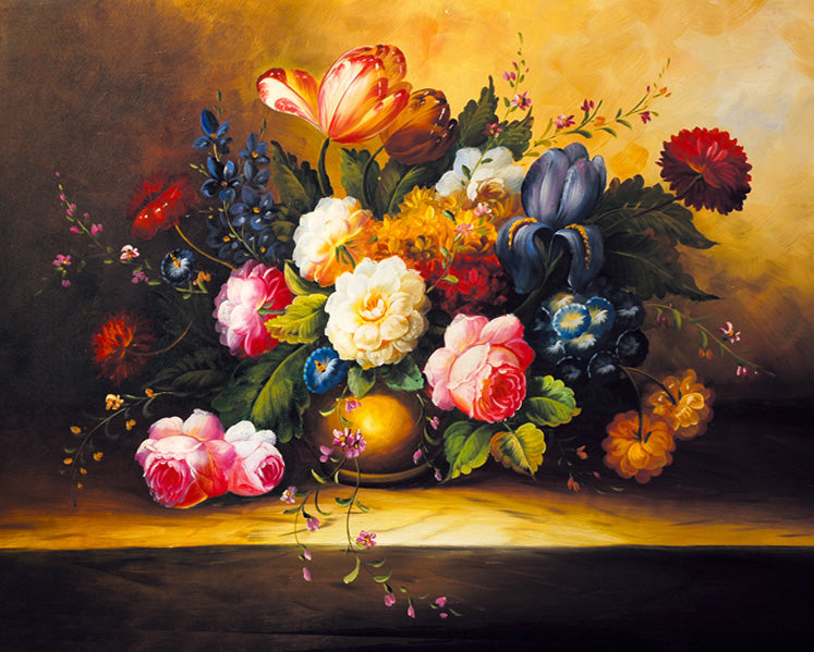 Canvas painting famous classic flower arts diamond painting