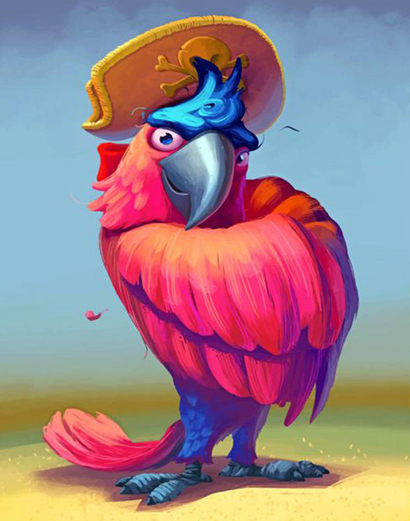 Pirate Macaw diamond painting