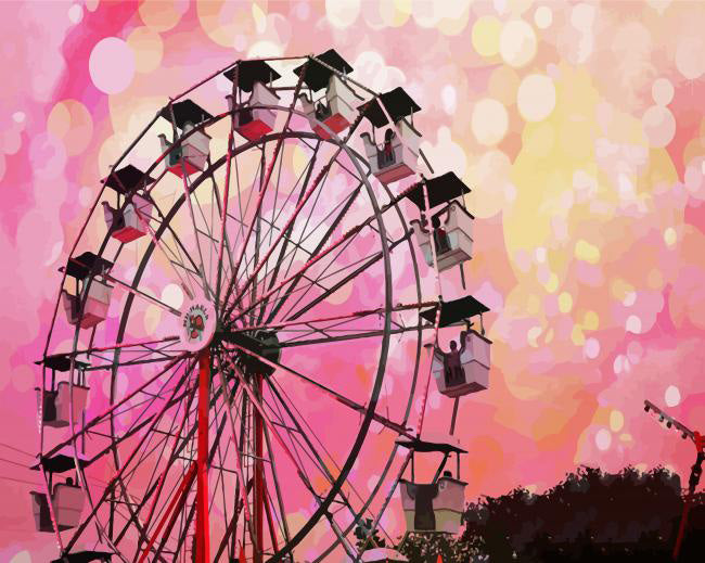 Carnival ferris wheel diamond painting