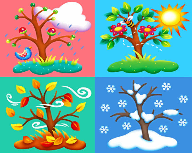 Four seasons weather diamond painting