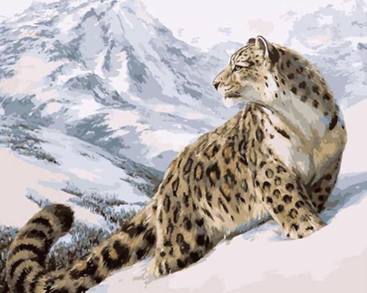 Snow Leopard Diamond Painting Painting | Diamond Painting Kits