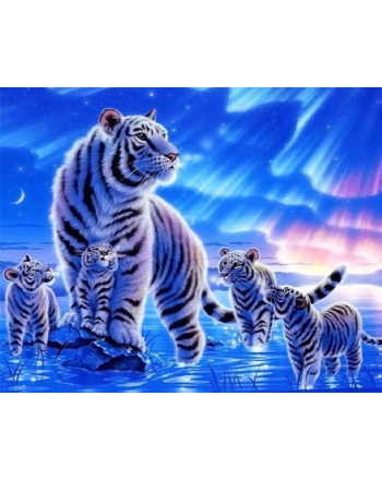 Diamond Art 14 x 16 Tiger Painting Kit