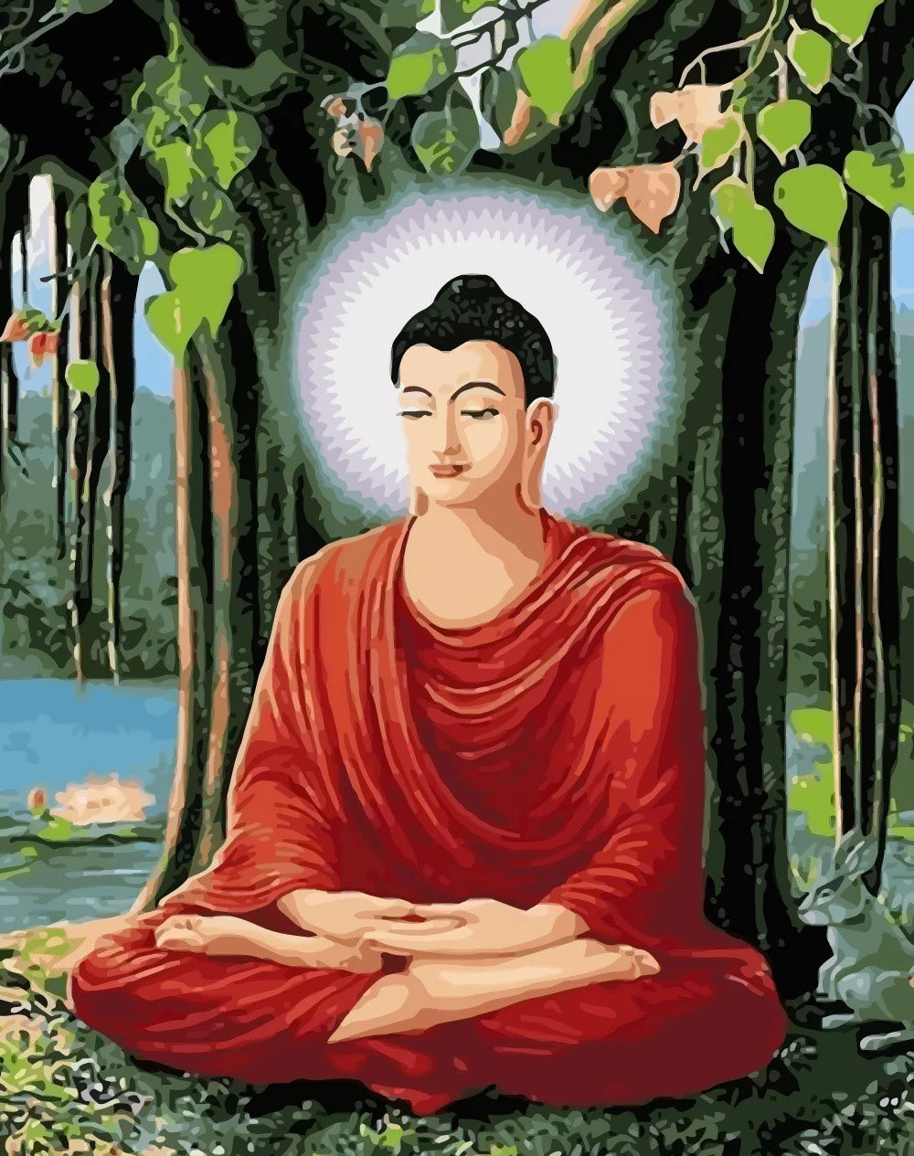 Buddha in meditation diamond painting