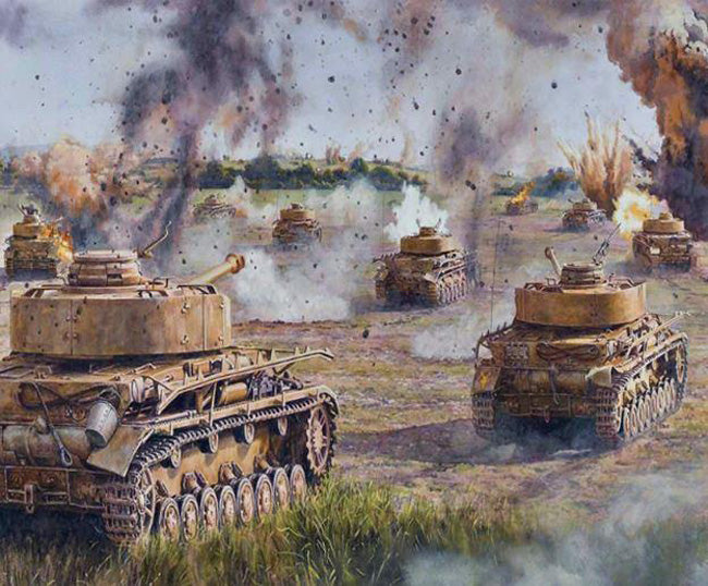 Panzer In War Diamond Painting Painting | Diamond Painting Kits