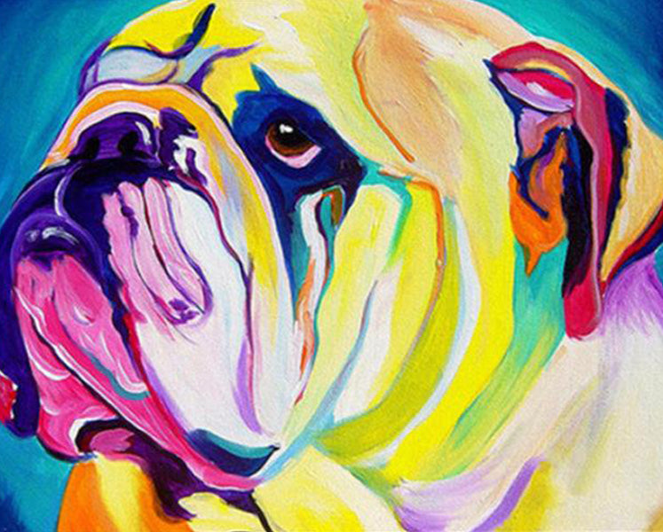 Bulldog diamond painting