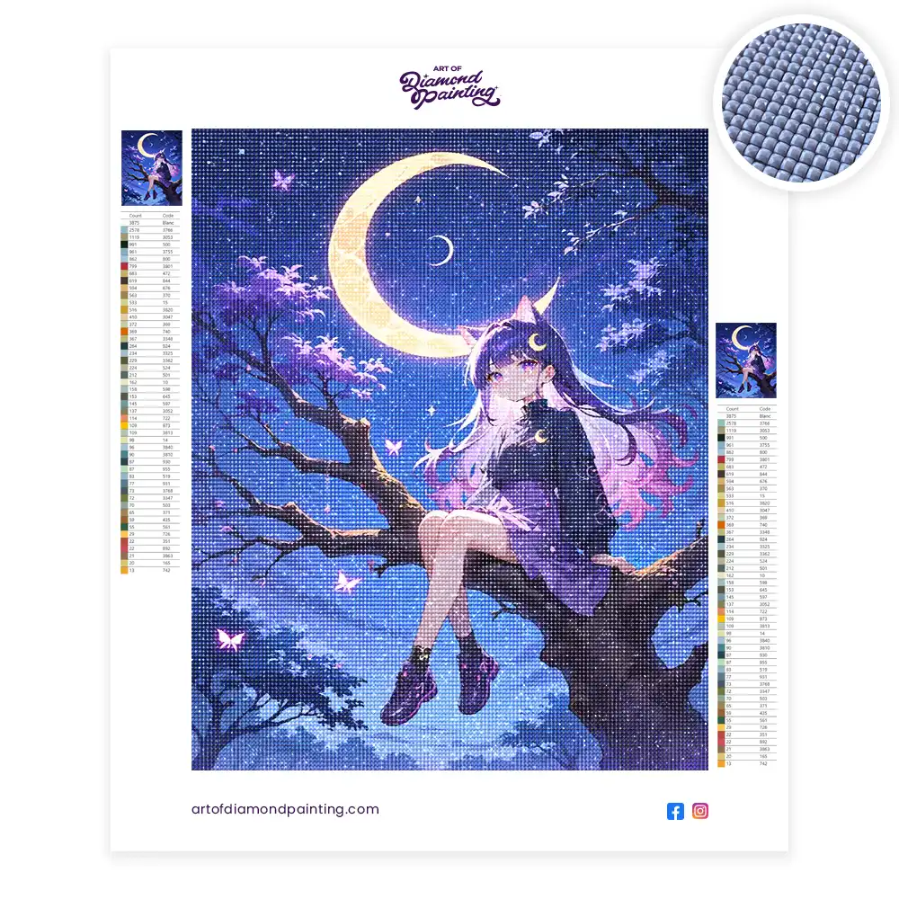 2 A girl in a purple dress