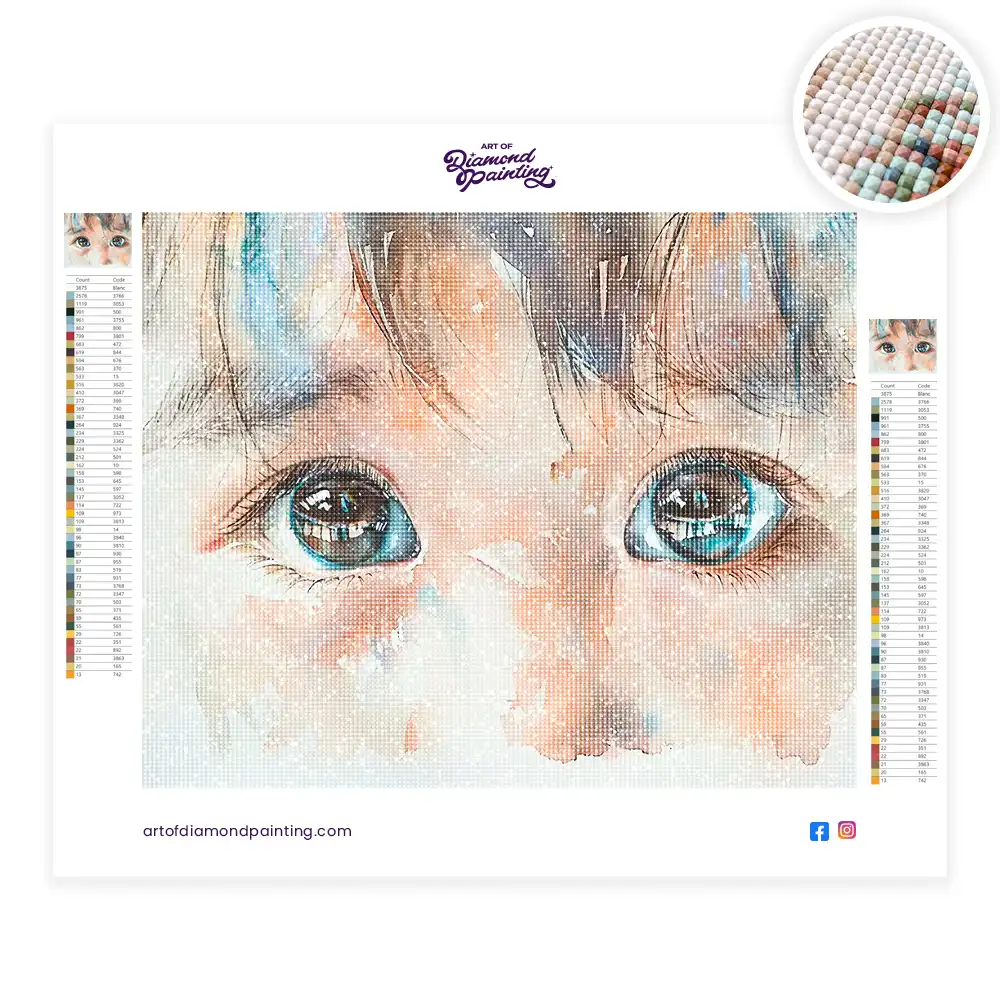 2 Painting of baby eyes