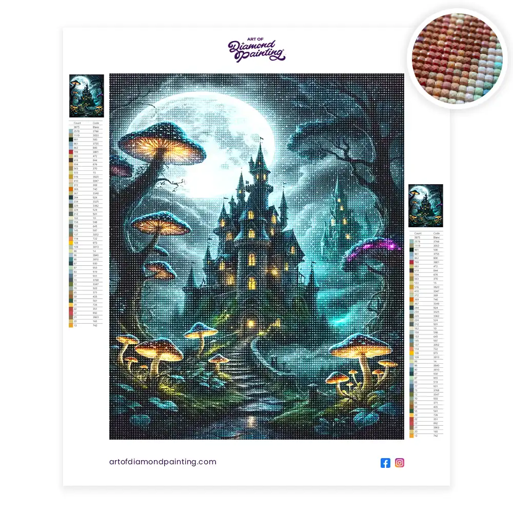 2 Painting of haunted house