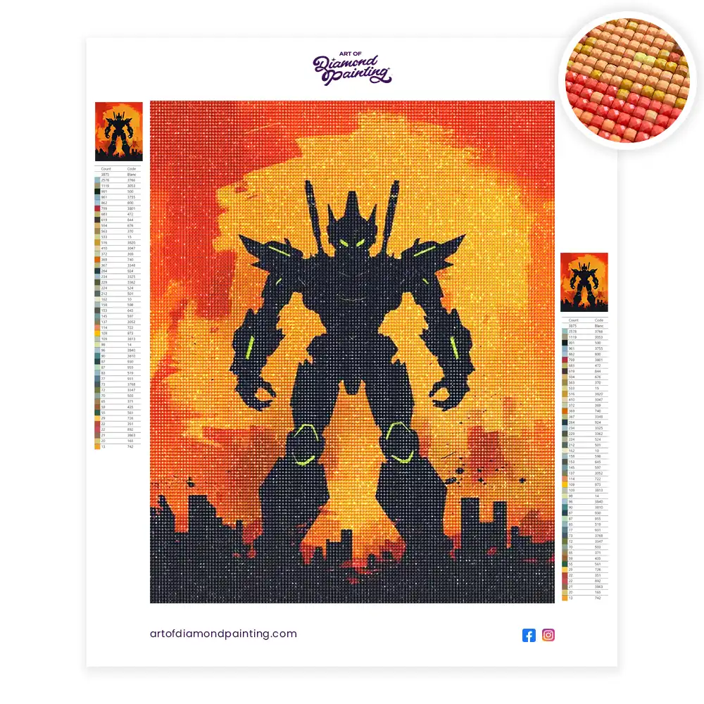 2 Futuristic robotic figure