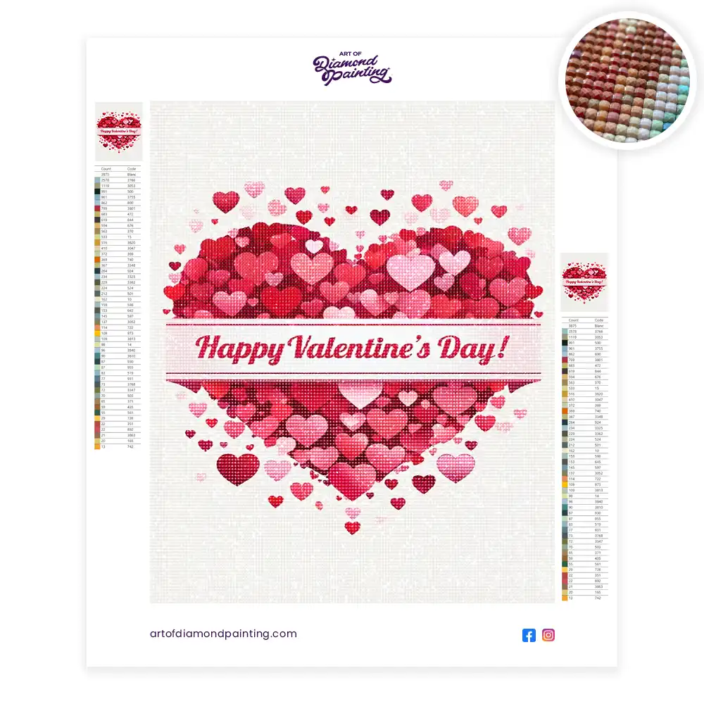 2 Heart-shaped valentine's day