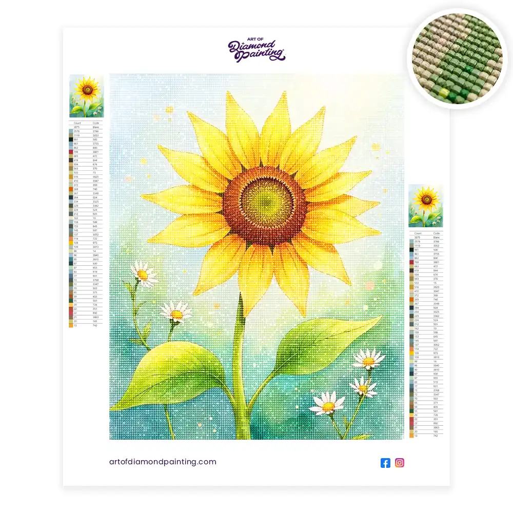 2 Sunflower watercolor painting