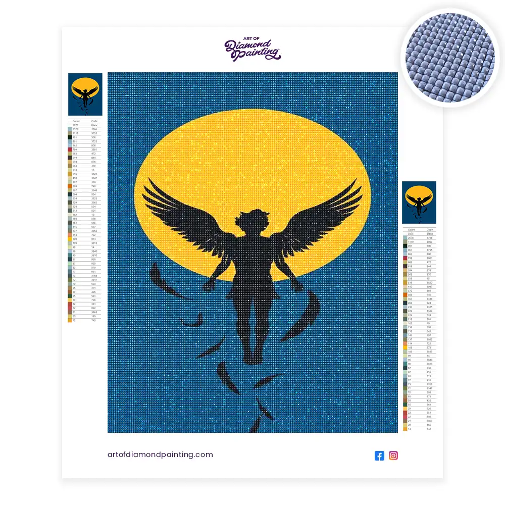 2 Icarus falling silhouette