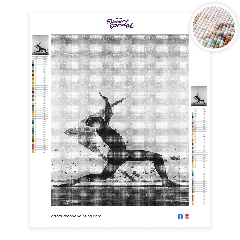 2 Man practising yoga