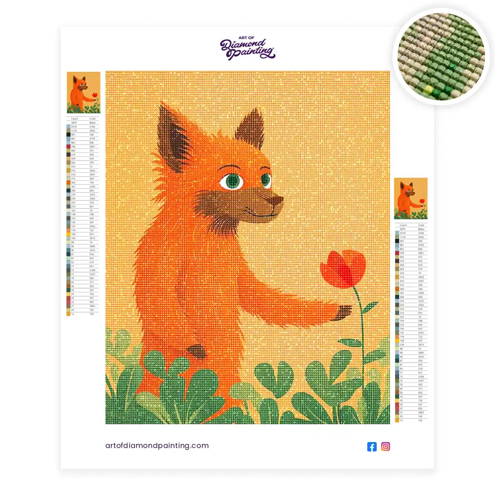 2 Vibrant orange furry creature