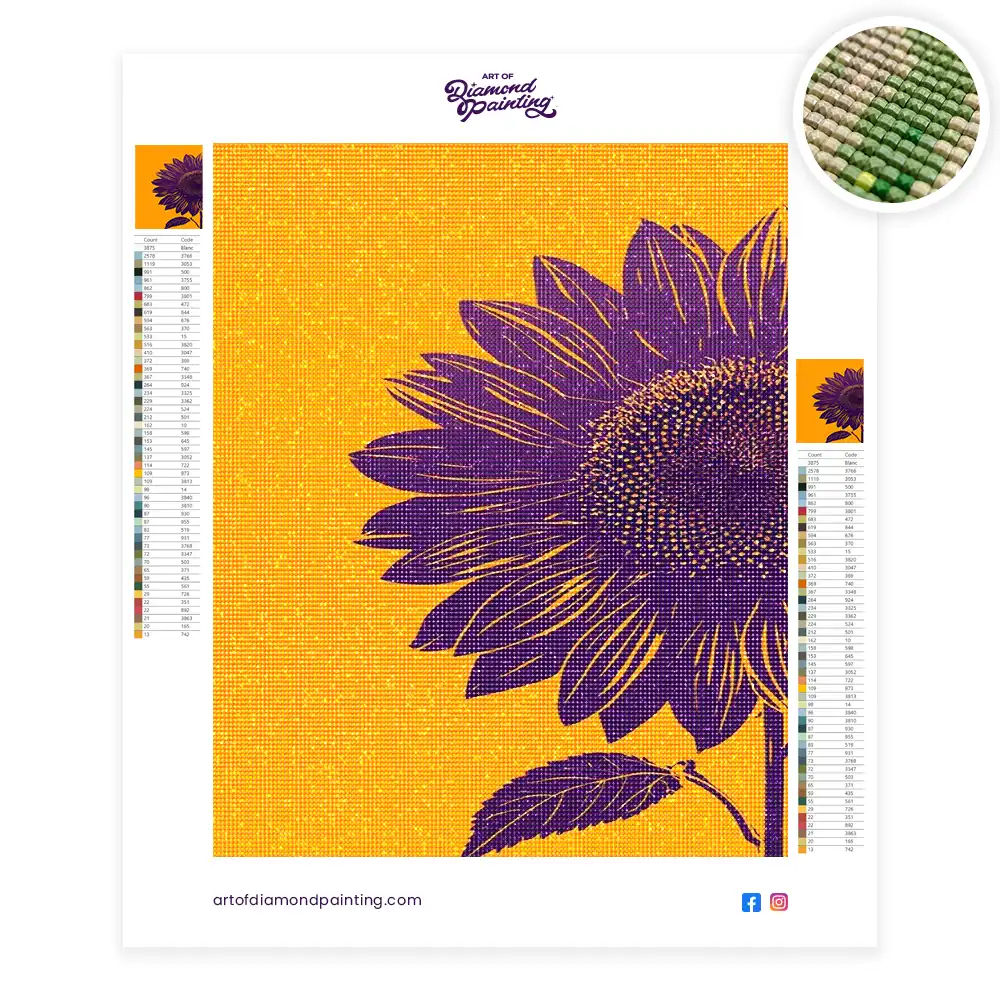 2 Dark purple sunflower