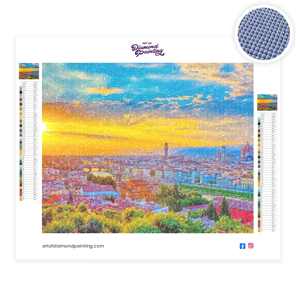 2 Piazzale michelangelo florence diamond painting