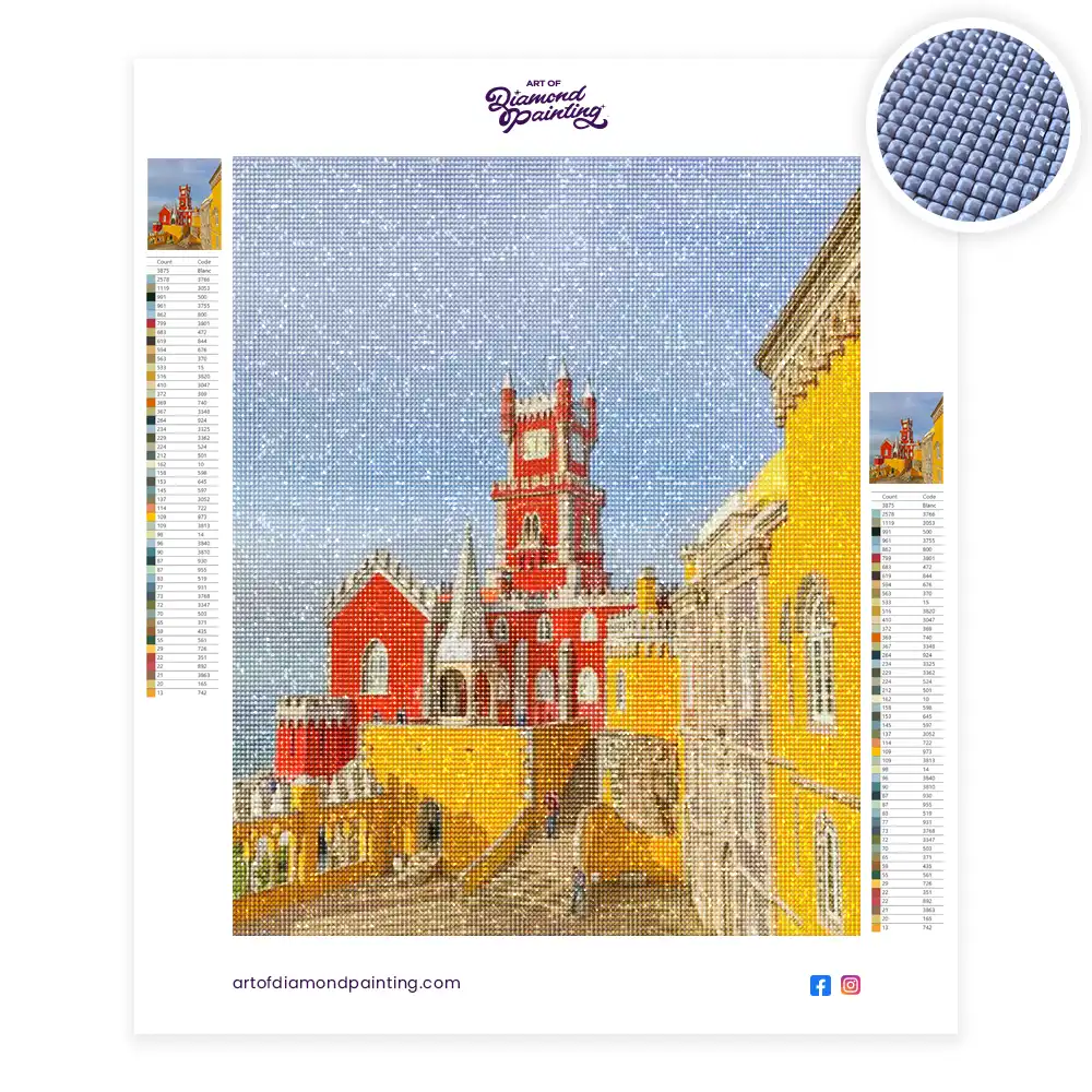 2 Pena national palace diamond painting