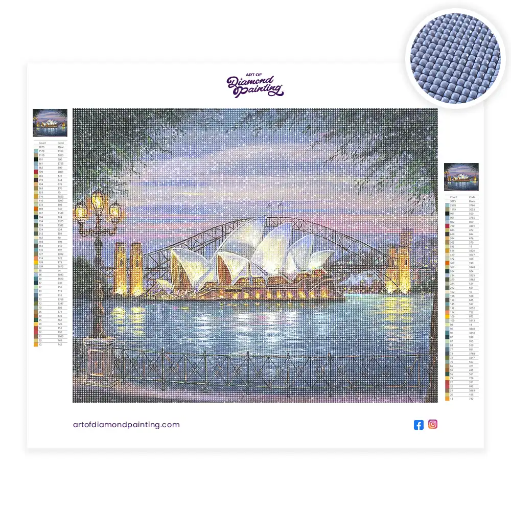 2 Opera house diamond painting