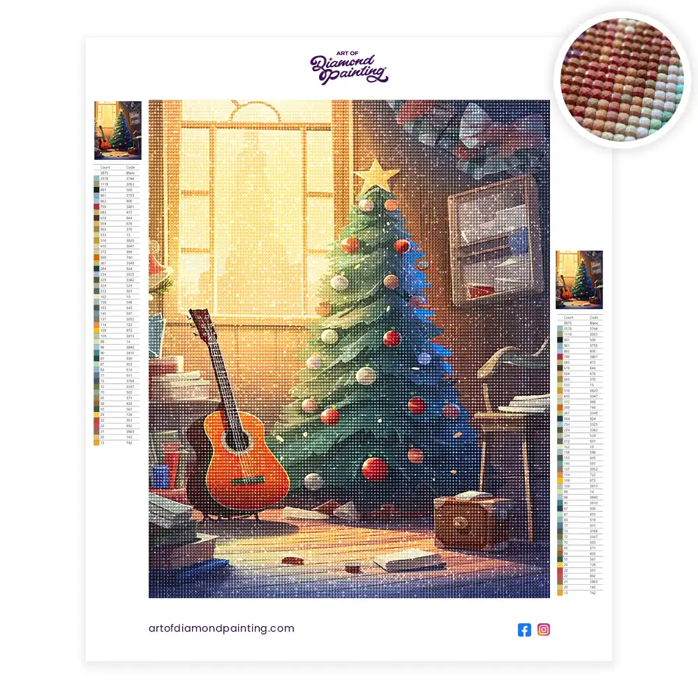 2 Christmas Decoration diamond painting