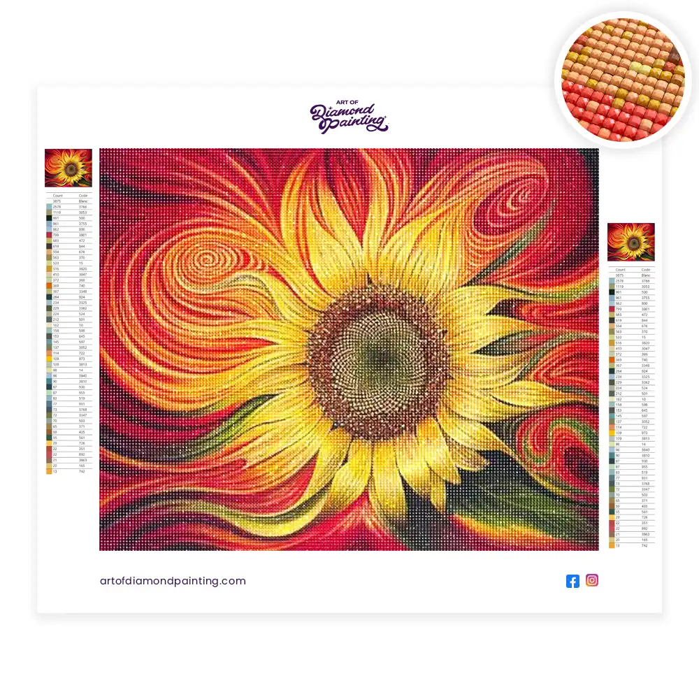 Sunflower Diamond Painting Painting | Diamond Painting Kits