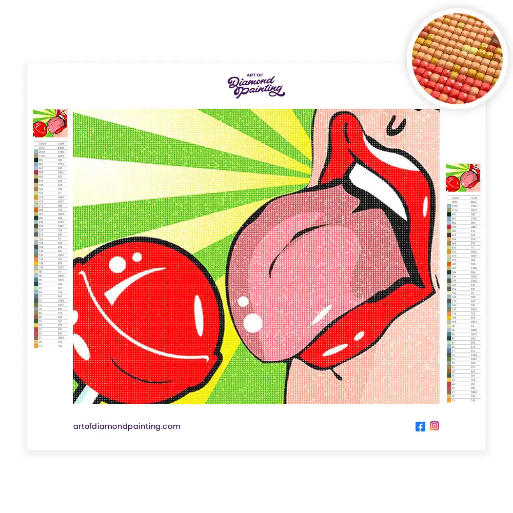 2 Chupa Chups diamond painting