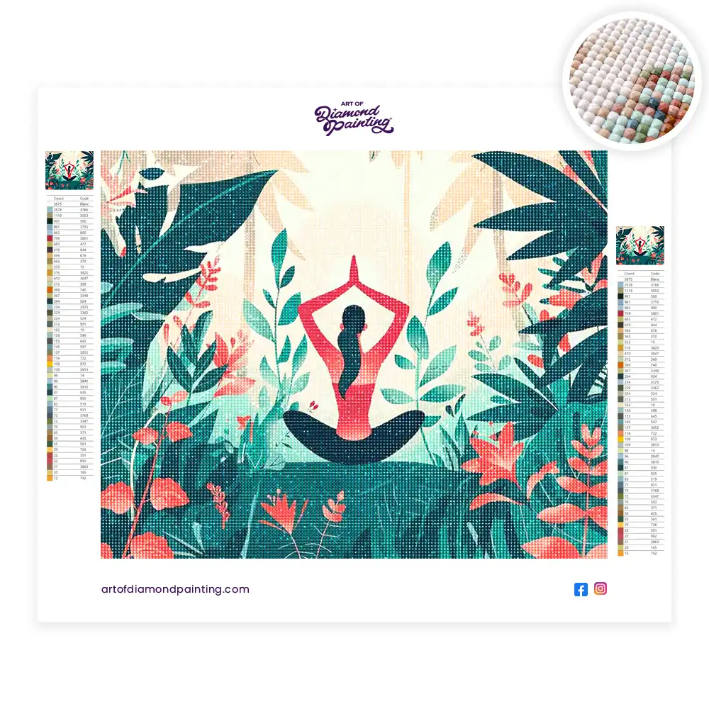 2 Woman yoga painting