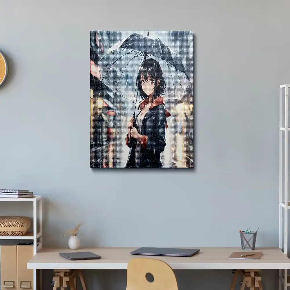 3 Beautiful woman with an umbrella